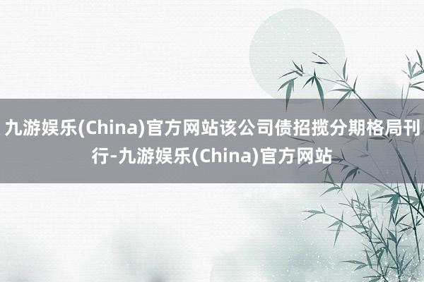 九游娱乐(China)官方网站该公司债招揽分期格局刊行-九游娱乐(China)官方网站